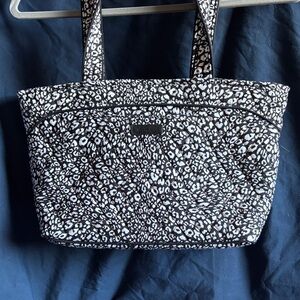 Vera Bradley Black and White Patterned Tote Bag Like New
